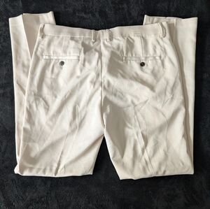 Mens 36x32 Light Khaki Cream Dress Pants Wedding Guest Resort Wear Golf Prep